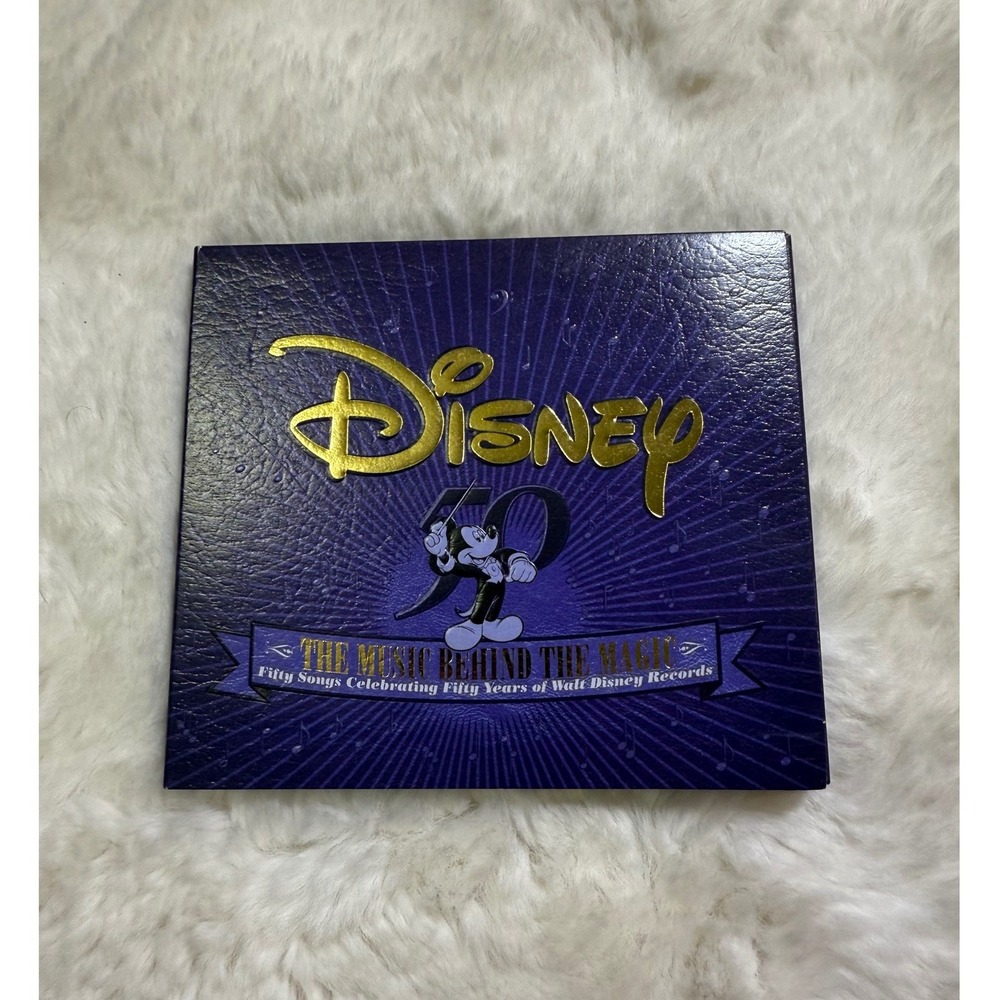 Disney The Music Behind the Magic CD OS Purple 50th Anniversary Soundtrack Set